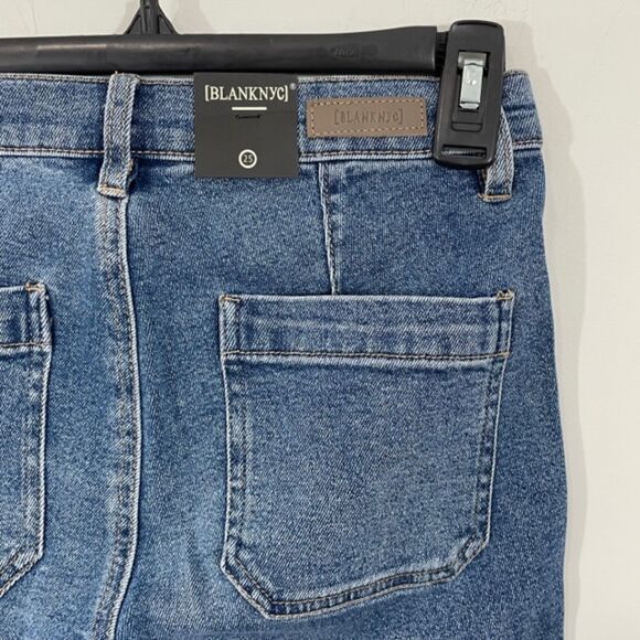 NWT Blank NYC Utility Carpenter Jeans Size 25 Cropped Straight Leg Denim‎ Blue - Picture 9 of 9